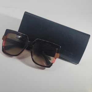 Authentic square frame oversized sunglasses